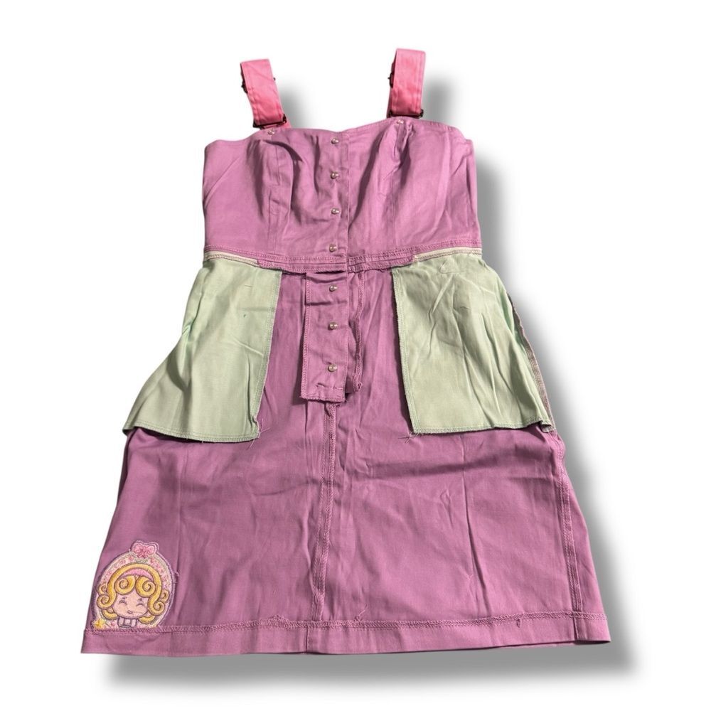 Polly Pocket Mini Dress S Pastel Purple Mint Y2K Revival 90s Nostalgia - Picture 8 of 10